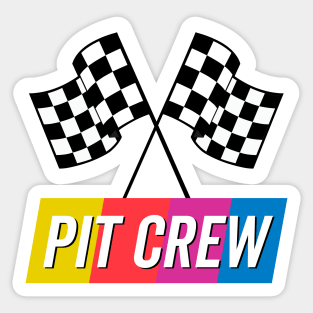 Pit Crew Colorful Sticker